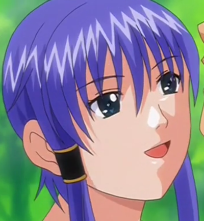 Purple-haired Pool Girl